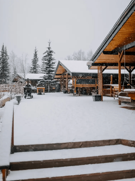 На территория усадьбы есть два домика, электростанция, амбар и загон для содержания животных Семья установила крошечные домики для аренды, по 85–95 долларов